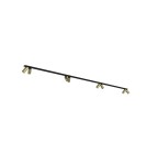 Lampy sufitowe reflektory - Nowodvorski MONO 2x200 Reflektor/Spot Max moc 10W only LED GU10  Mosiądz 7756 - product 1