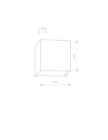 Nowodvorski CUBE Ścienna Kinkiet Max moc 1x35W G9  Srebrny 5267 - produkt 2