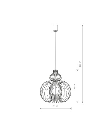 Nowodvorski MEKNES Sufitowa Wisząca Max moc 1x60W E27  Biały 5297 - produkt 2