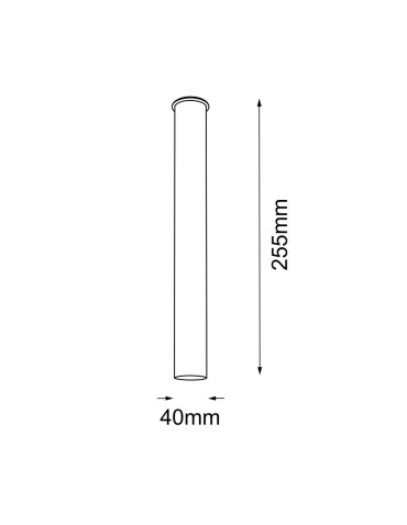 Amplex Plafon Akadi - Mosiądz polerowany-czarny (255 mm) 8875 - produkt 2
