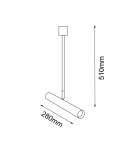 Lampy sufitowe reflektory - Amplex Reflektor Akadi R2 - Mosiądz polerowany-biały 8880 - product 2