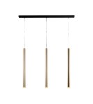 Lampy wiszące na listwie - Amplex Lampa wisząca Akadi 3 - Mosiądz polerowany-czarna (700 mm) 8885 - product 1