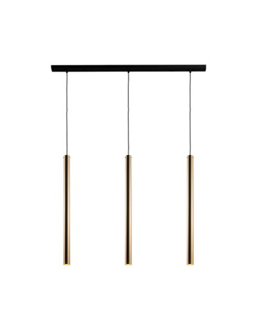 Amplex Lampa wisząca Akadi 3 - Mosiądz polerowany-czarna (700 mm) 8885