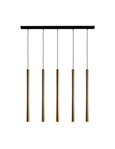 Amplex Lampa wisząca Akadi 5 - Mosiądz polerowany-czarna (700 mm) 8887