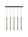 Amplex Lampa wisząca Akadi 5 - Mosiądz polerowany-czarna (700 mm) 8887