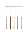 Amplex Lampa wisząca Akadi 5 - Mosiądz polerowany-biała (700 mm) 8888