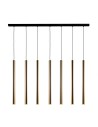 Amplex Lampa wisząca Akadi 7 - Mosiądz polerowany-czarna (700 mm) 8889