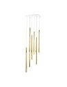 Amplex Lampa wisząca Akadi 8 - Mosiądz polerowany-biała (700 mm) 8892