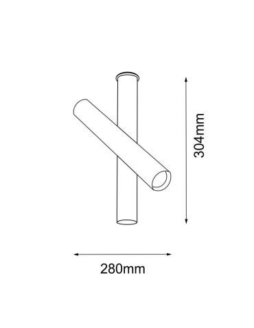 Amplex Reflektor Akadi R1 - Mosiądz polerowany-biały (304 mm) 8894 - product 2