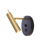 Kinkiety do czytania - Amplex Kinkiet Amos - Mosiądz polerowany-czarny 8905 - product 1