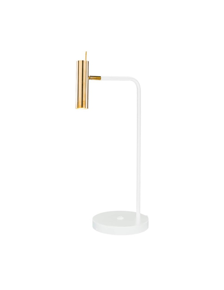 Amplex Lampa stołowa Amos - Mosiądz polerowany-biała (635 mm) 8907