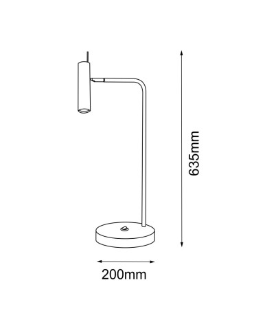Amplex Lampa stołowa Amos - Mosiądz polerowany-biała (635 mm) 8907 - product 2