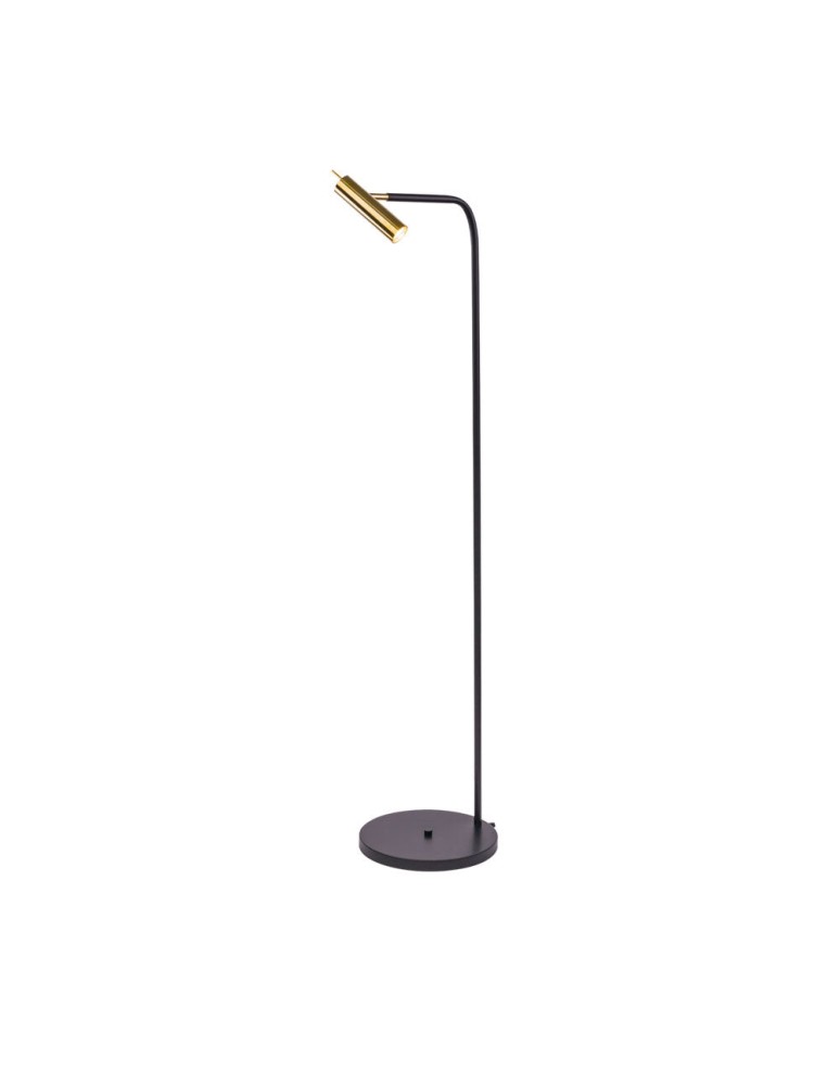 Amplex Lampa podłogowa Amos - Mosiądz polerowany-czarna (1385 mm) 8908