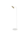 Amplex Lampa podłogowa Amos - Mosiądz polerowany-biała (1385 mm) 8143