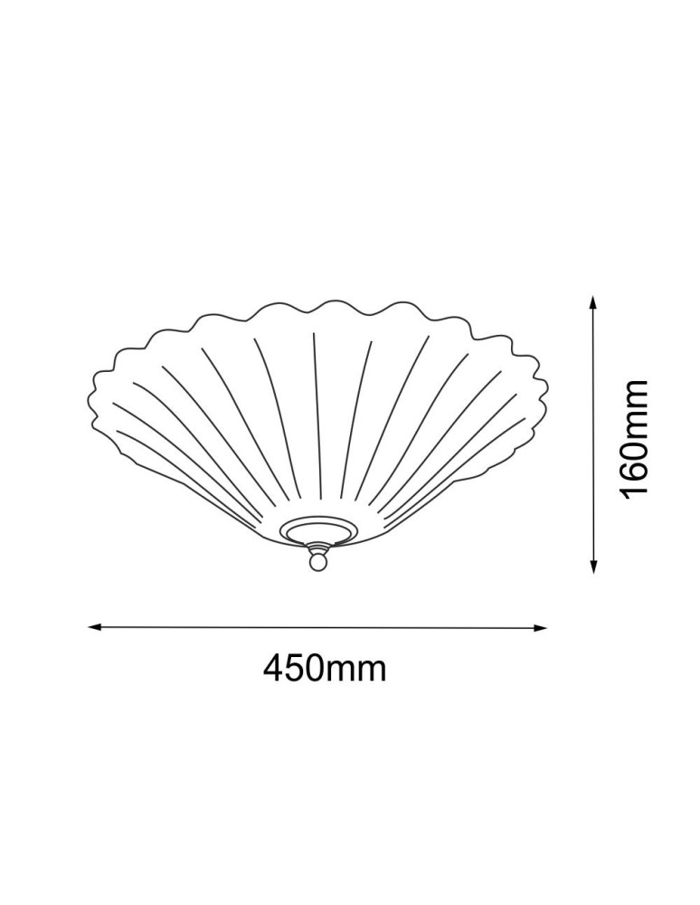 Lampy sufitowe klasyczne - Amplex Plafon Bacelo 45 - Mosiądz polerowany-złoty (160 mm) 8158 - product kolory-swiatla.pl 2