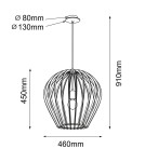 Amplex Lampa wisząca Bala - Czarna sklejka (460 mm) 5019 Amplex Lampa wisząca Bala - Czarna sklejka (460 mm) 5019