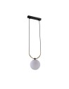 Amplex Lampa wisząca Balos - Mosiądz polerowany-czarna 8162