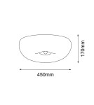 Lampy sufitowe klasyczne - Amplex Plafon Button 45 - Mosiądz polerowany-złoty (170 mm) 8182 - product 2