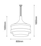 Amplex Lampa wisząca Dota O - Beżowa (800 mm) 3000K 5032 Amplex Lampa wisząca Dota O - Beżowa (800 mm) 3000K 5032