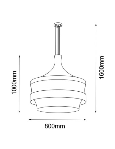 Amplex Lampa wisząca Dota O - Beżowa (800 mm) 3000K 5032 - produkt 2