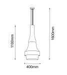 Lampy wiszące - Amplex Lampa wisząca Dota I - Beżowa (400 mm) 3000K 5038 - product 2