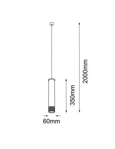 Amplex Lampa wisząca Eido 1 - Czarna-patyna mat (350 mm) 8256 - produkt 2