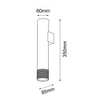 Amplex Kinkiet Eido 1 - Czarny-patyna mat (350 mm) 8268 Amplex Kinkiet Eido 1 - Czarny-patyna mat (350 mm) 8268