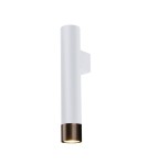 Kinkiety tuby - Amplex Kinkiet Eido 1 - Biały-patyna mat (350 mm) 8269 - product 1