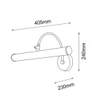 Oświetlenie obrazów - Amplex Kinkiet Expo M - Patyna mat (405 mm) 8283 - product 2