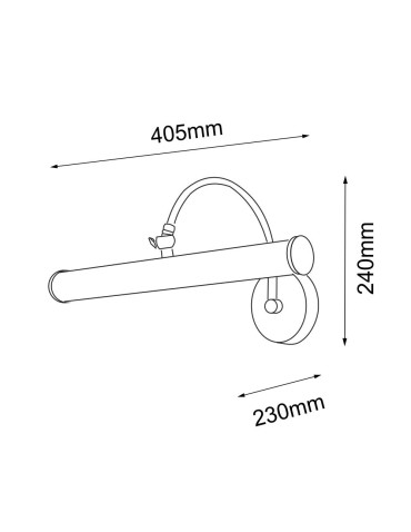 Amplex Kinkiet Expo M - Patyna mat (405 mm) 8283 - produkt 2