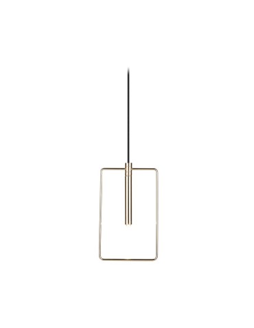Amplex Lampa wisząca Faro prostokąt - Mosiądz polerowany (185 mm) 8288