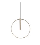 Lampy wiszące - Amplex Lampa wisząca Faro okrąg - Mosiądz polerowany (320 mm) 8290 - product 1