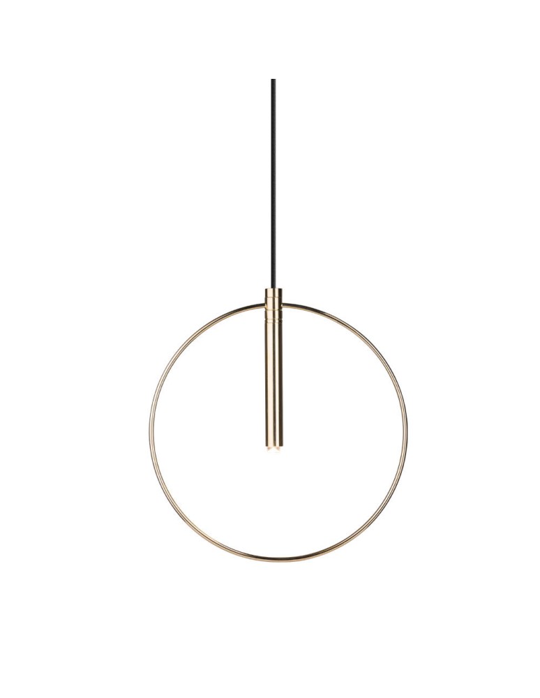 Amplex Lampa wisząca Faro okrąg - Mosiądz polerowany (320 mm) 8290