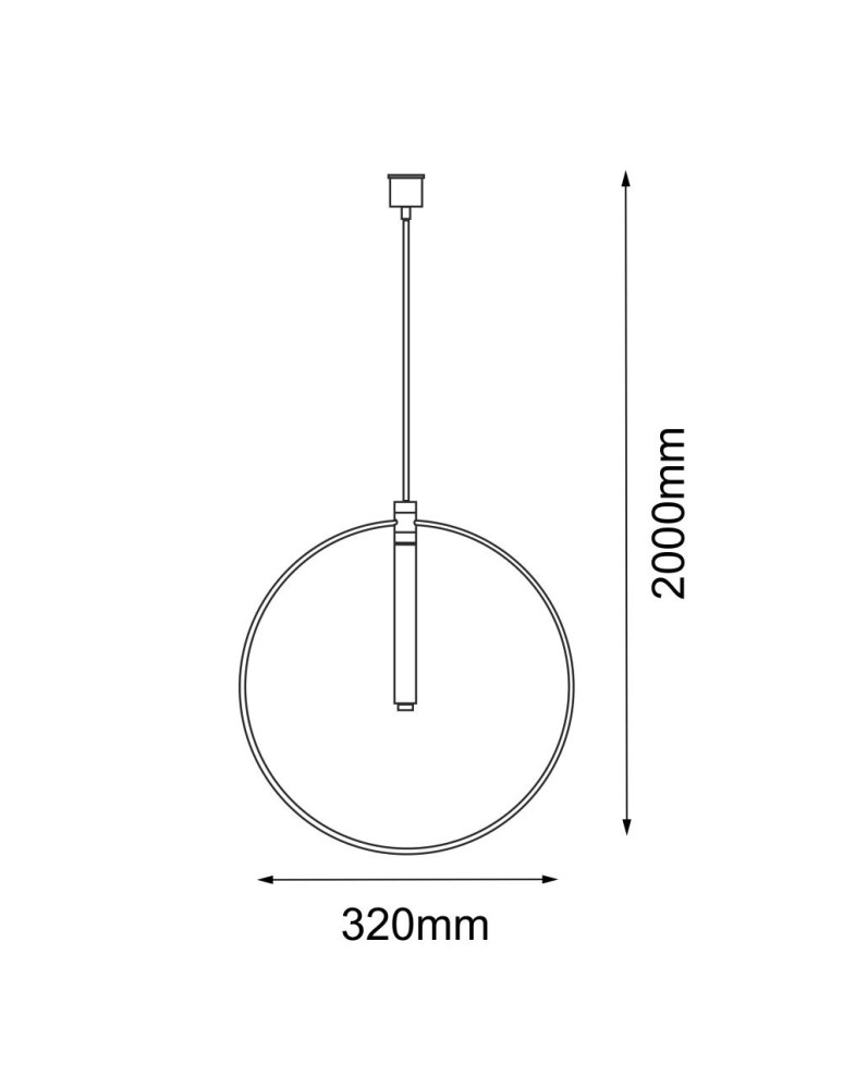 Lampy wiszące - Amplex Lampa wisząca Faro okrąg - Mosiądz polerowany (320 mm) 8290 - product kolory-swiatla.pl 2