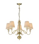 Żyrandole klasyczne - Amplex Lampa wisząca Lilosa 5 - Mosiądz polerowany (750 mm) 8679 - product 1