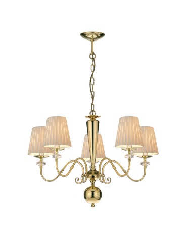 Amplex Lampa wisząca Lilosa 5 - Mosiądz polerowany (750 mm) 8679