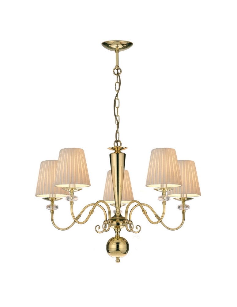 Amplex Lampa wisząca Lilosa 5 - Mosiądz polerowany (750 mm) 8679