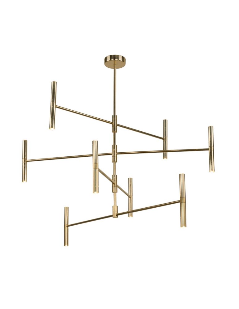 Amplex Lampa wisząca Livi 16 - Mosiądz polerowany (880 mm) 8392
