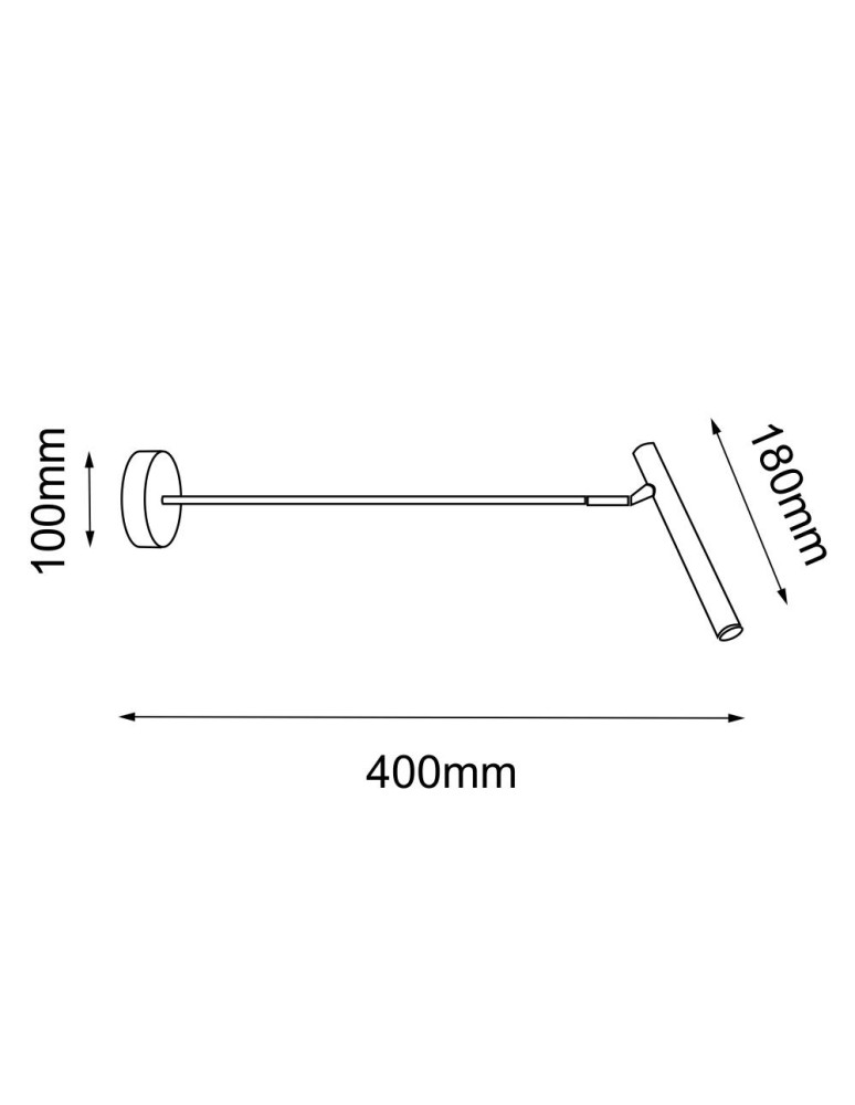 Kinkiety na wysięgniku - Amplex Kinkiet Livo - Mosiądz polerowany (180 mm) 8393 - product kolory-swiatla.pl 2