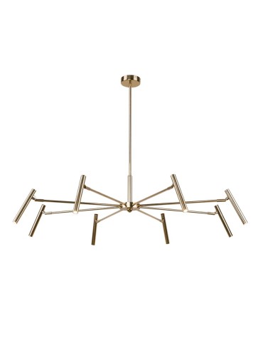 Amplex Lampa wisząca Livo 8 - Mosiądz polerowany (960 mm) 8394