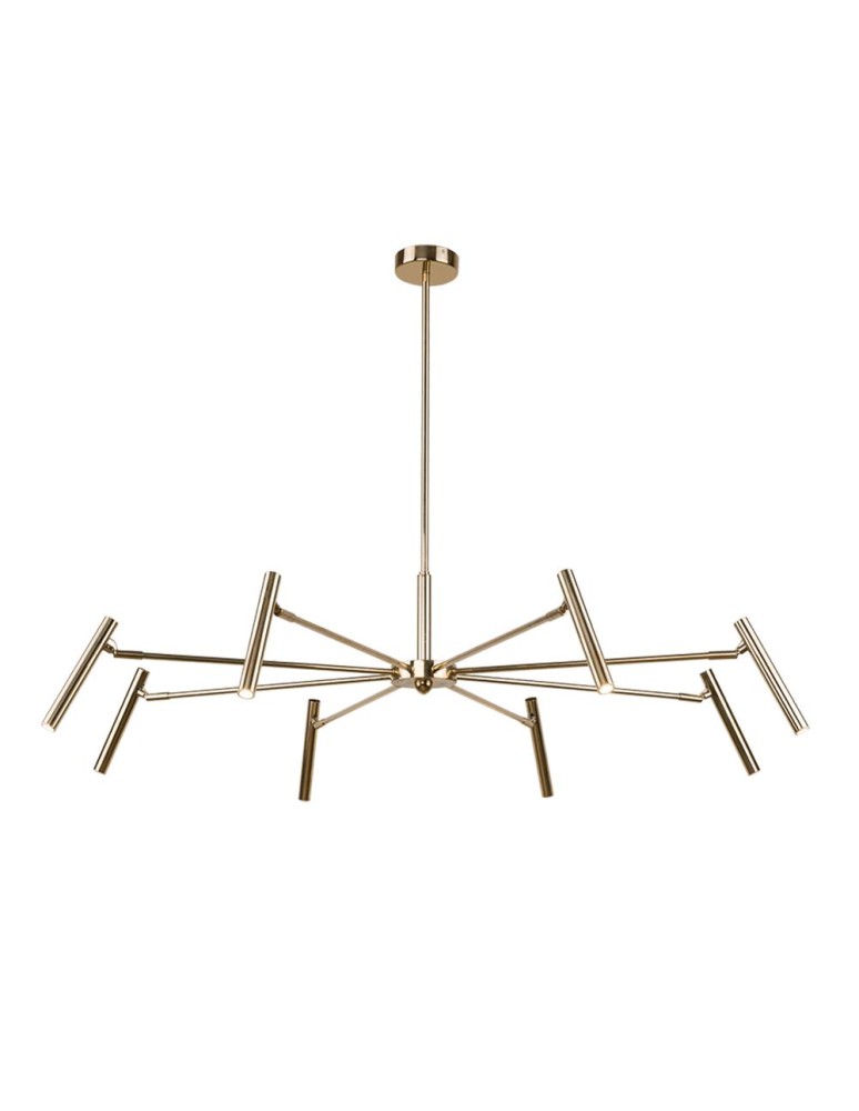 Amplex Lampa wisząca Livo 8 - Mosiądz polerowany (960 mm) 8394