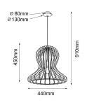 Amplex Lampa wisząca Octo - Naturalna sklejka (440 mm) 5017 Amplex Lampa wisząca Octo - Naturalna sklejka (440 mm) 5017