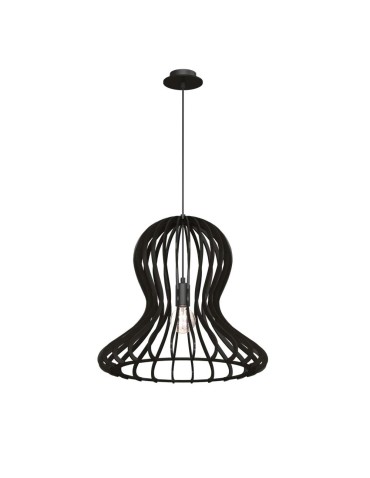 Amplex Lampa wisząca Octo - Czarna sklejka (440 mm) 5020
