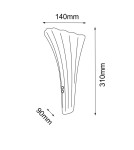 Amplex Kinkiet Petalo - Chrom połysk-srebrny (310 mm) 8796 Amplex Kinkiet Petalo - Chrom połysk-srebrny (310 mm) 8796