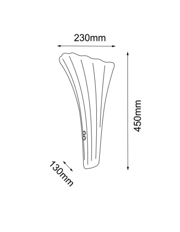 Amplex Kinkiet Petalo - Chrom połysk-srebrny (450 mm) 8799 - produkt 2