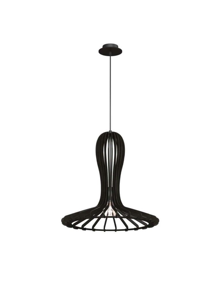 Amplex Lampa wisząca Rina - Czarna sklejka (460 mm) 5021