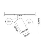 Lampy do szynoprzewodów 1 fazowych - Brosline Spot Ace track 55 - Czarny - Szynoprzewód 1F 230V 6254 - product 2