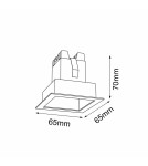 Brosline Lampa wpuszczana A - Glare in 1 - Czarna 3000K 3038 Brosline Lampa wpuszczana A - Glare in 1 - Czarna 3000K 3038