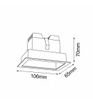 Brosline Lampa wpuszczana A - Glare in 2 - Czarna 3000K 3042 Brosline Lampa wpuszczana A - Glare in 2 - Czarna 3000K 3042