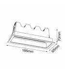 Lampy podtynkowe LED - Brosline Lampa wpuszczana A - Glare in 5 - Biała 3000K 3048 - product 2